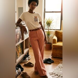 Apricot Wide-Leg Pant + Graphic Tee 
| Awnshee Edit | Styled Set